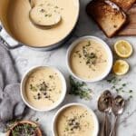 Velvety Roasted Cauliflower Soup with Miso and Lemon Recipe