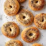 Homemade Maple Bagels with Everything Bagel Seasoning Recipe