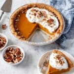 Best Pumpkin Pie with Pecan Crust and Cashew Cream Recipe