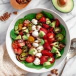 Strawberry Salad with Balsamic and Fresh Basil Recipe