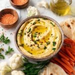 Tangy Red Lentil Hummus with Spiced Essence Recipe