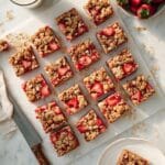 Strawberry Rhubarb Bars Recipe