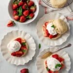 Strawberry Shortcake with Basil and Fluffy Cream Recipe