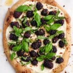 Summer Blackberry Basil Pizza Recipe