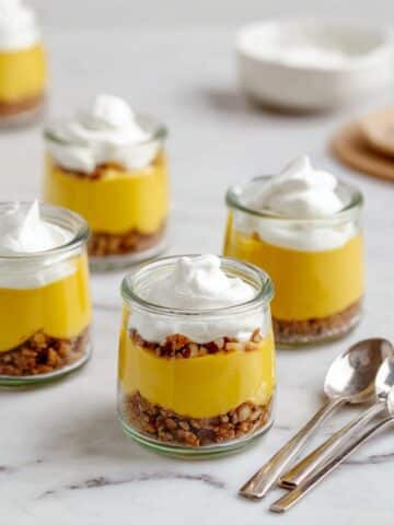 Creamy Pumpkin Pudding with Toasted Pecans and Coconut Whip Recipe