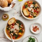 White Bean Tomato Mushroom Soup Recipe